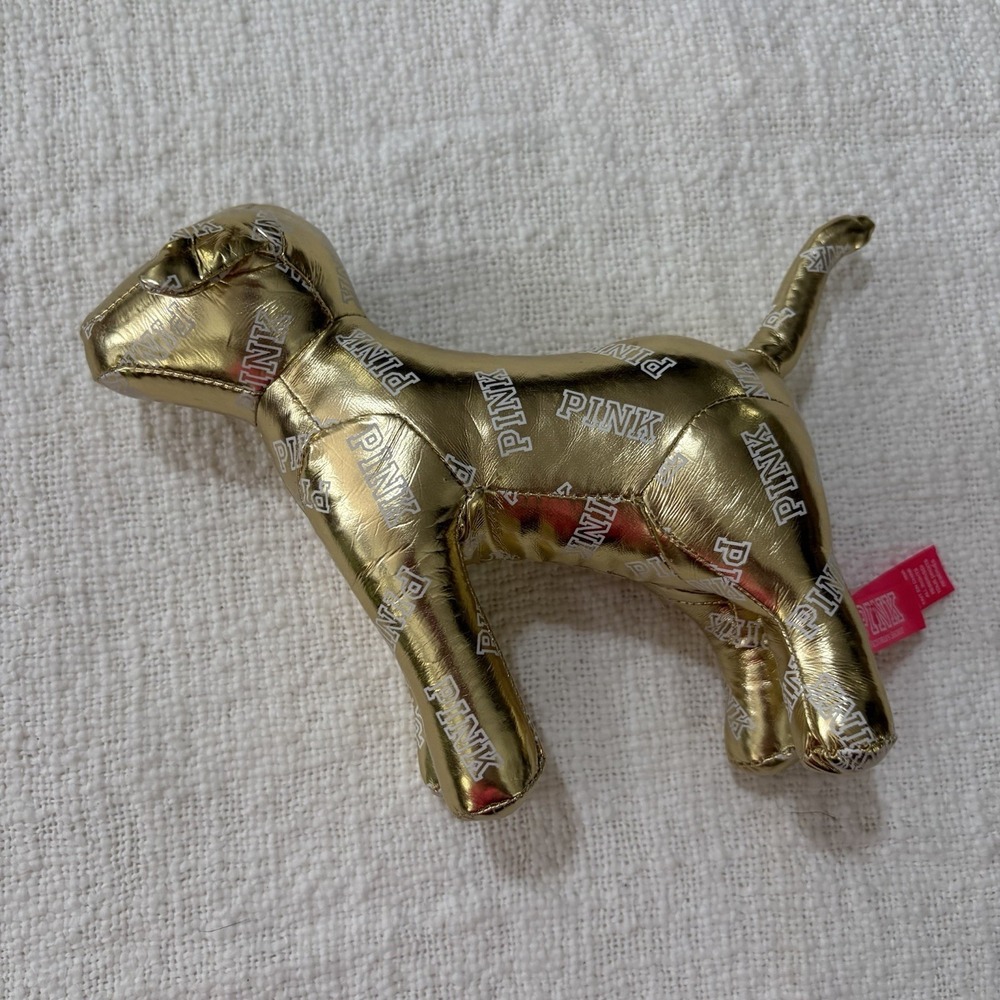 Victoria's Secret PINK Fashion Show 2014 Limited Edition Gold Collectible Dog